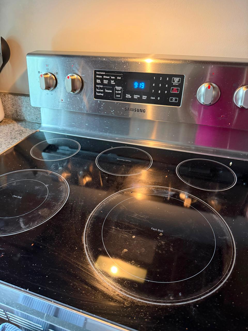 Stovetop before Butterfly Cleaning